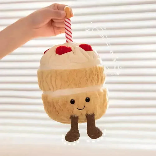 Singing LED Birthday Cake Plushie - Bear Hugs