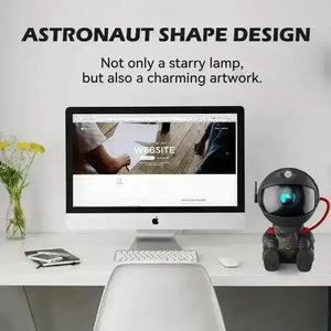 Sitting Astronaut Nebula Projector - Bear Hugs