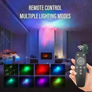 Sitting Astronaut Nebula Projector - Bear Hugs