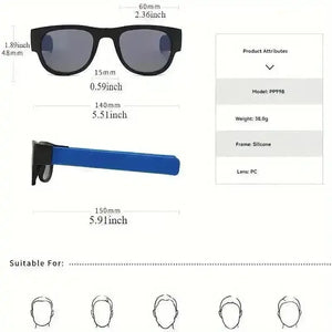 Slap on Wrist Novelty Folding Polarized Fashion Glasses - Bear Hugs