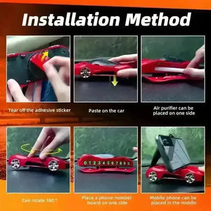 Sleek Aromatherapy Sports Car Phone Mount - Bear Hugs