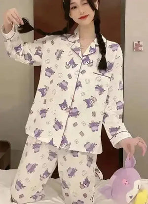 Sleep Ready Kuromi Pajama Set - Bear Hugs
