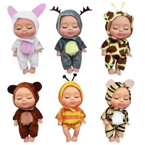 Sleeping Baby Girl Reborn Dolls (13 cm) - Bear Hugs