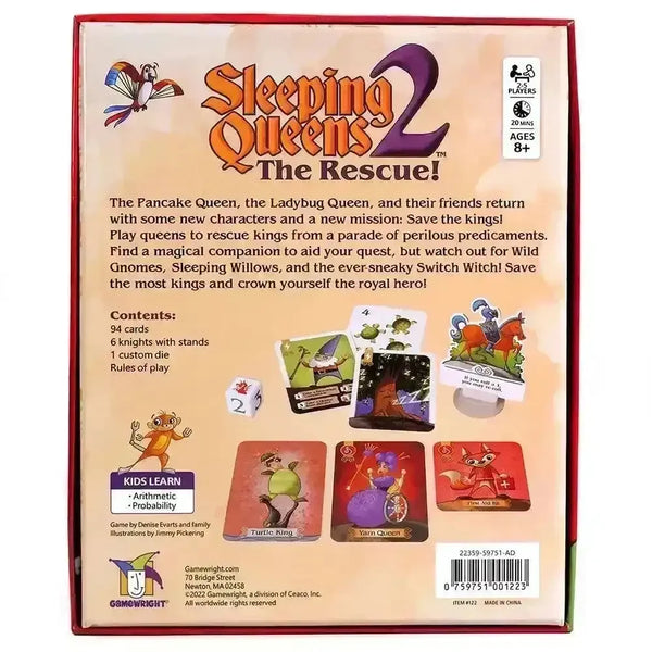 Sleeping Queens 2 Card Game - Bear Hugs