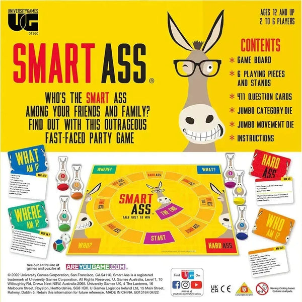 Smart Ass Trivia Board Game - Bear Hugs
