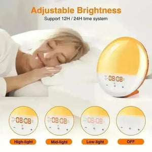 Smart Sunrise Wake-Up Light Alarm Clock - Bear Hugs
