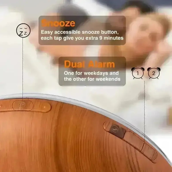 Smart Sunrise Wake-Up Light Alarm Clock - Bear Hugs