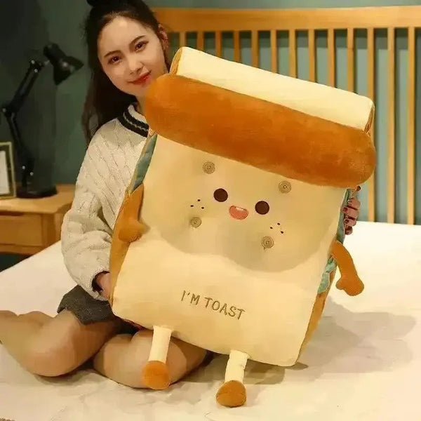 Smiling Toast Wedge Cushion - Bear Hugs