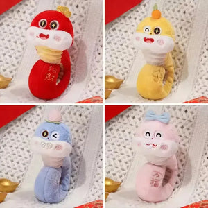 Snake Chinese NY 2025 Mascot Plush Bracelet - Bear Hugs