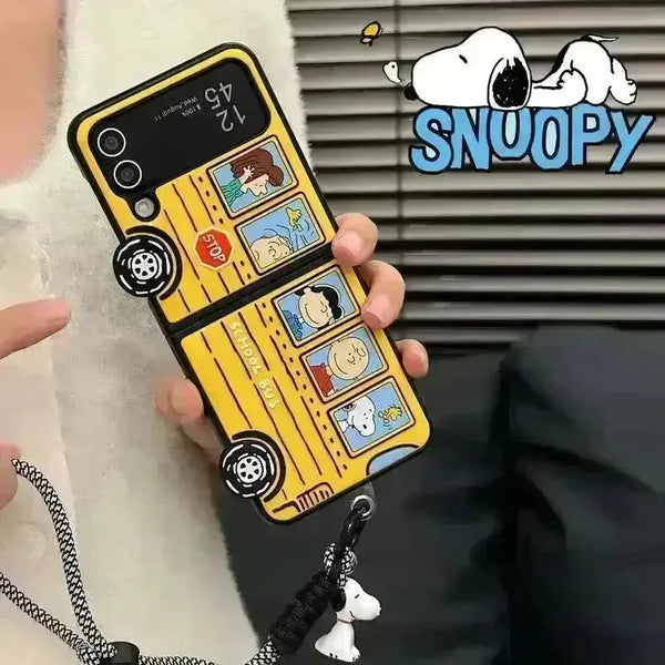 Snoopy Bus Case For Samsung Z Fold and Z Flip - Bear Hugs