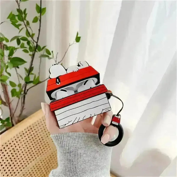 Snoopy Style Character Case (For Airpods) - Bear Hugs