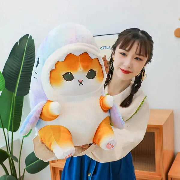 Snuggle Fin Shark Cat Plushie - Bear Hugs