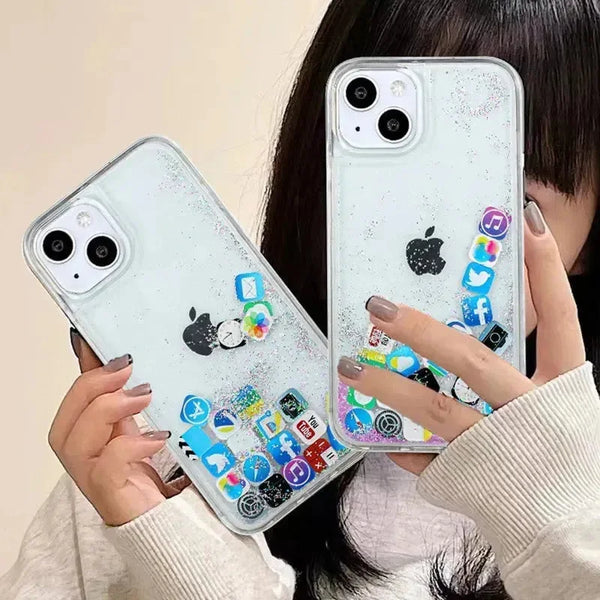 Social Stream Flowing Phone Case (For iPhones) - Bear Hugs
