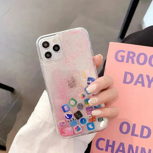 Social Stream Flowing Phone Case (For iPhones) - Bear Hugs
