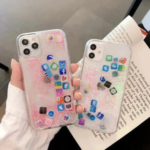 Social Stream Flowing Phone Case (For iPhones) - Bear Hugs