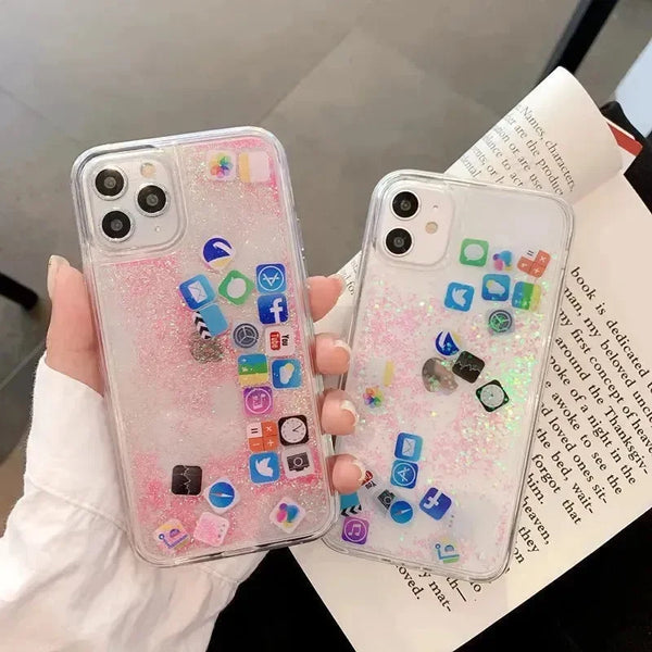 Social Stream Flowing Phone Case (For iPhones) - Bear Hugs