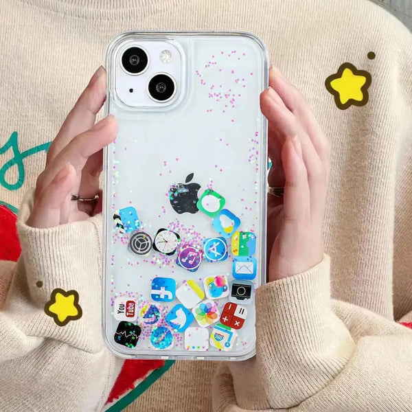 Social Stream Flowing Phone Case (For iPhones) - Bear Hugs