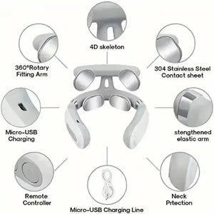 Soothing 4 Electrode Cervical Massager - Bear Hugs