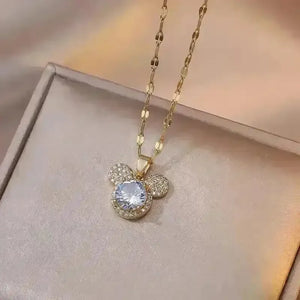 Sparkling Cubic Mickey Mouse Pendant - Bear Hugs