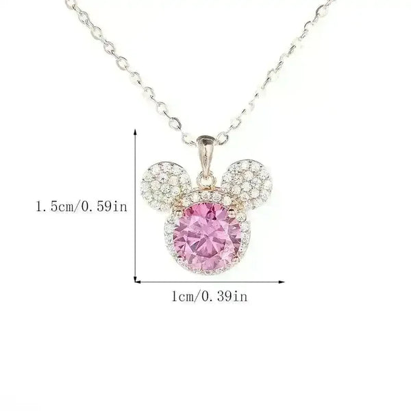 Sparkling Cubic Mickey Mouse Pendant - Bear Hugs