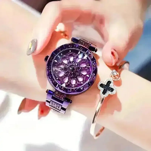 Sparkling Rhinestone Rotating Dial Watch - Bear Hugs