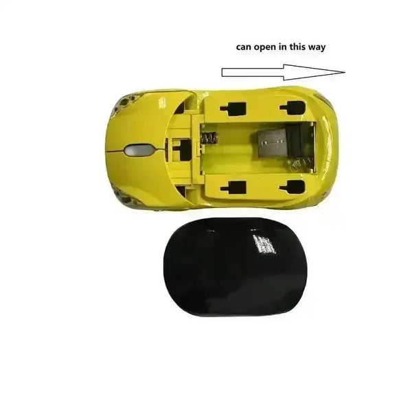 Speedy Wireless Car-Shaped Mouse - Bear Hugs