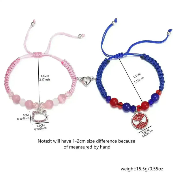 Spiderman & Hello Kitty BFF Bracelet - Bear Hugs