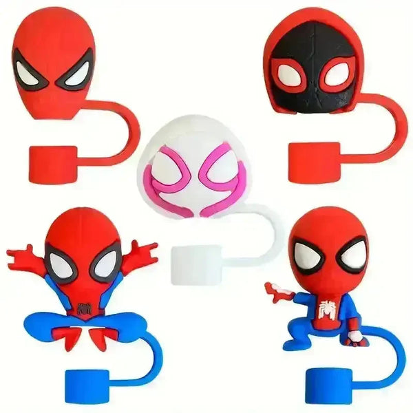 Spiderman Themed Silicon Toppers for Stanley Cup (5 Pcs) - Bear Hugs