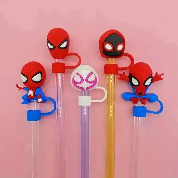 Spiderman Themed Silicon Toppers for Stanley Cup (5 Pcs) - Bear Hugs