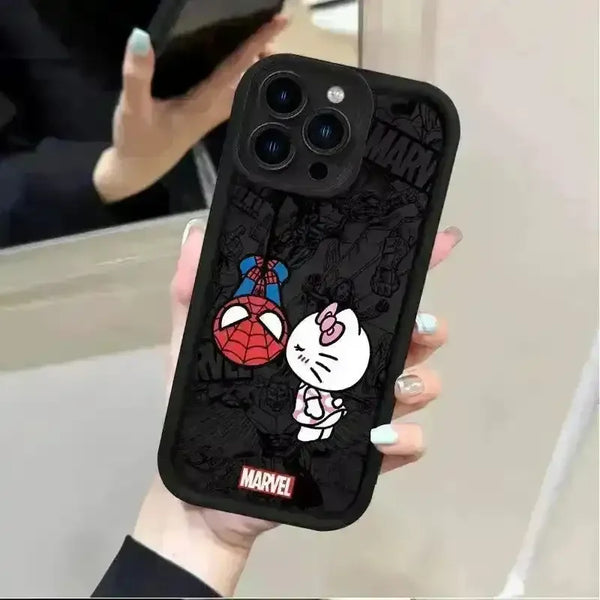Spiderman x Hello Kitty Silicon Phone Case (For iPhones) - Bear Hugs