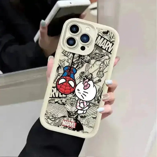 Spiderman x Hello Kitty Silicon Phone Case (For iPhones) - Bear Hugs