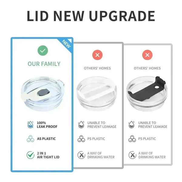 Spillproof Replacement Lid For Stanley 40 oz Tumblers - Bear Hugs