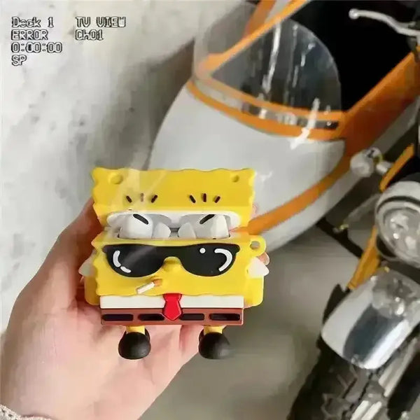 Spongebob & Patrick Hipster Case (For Airpods) - Bear Hugs