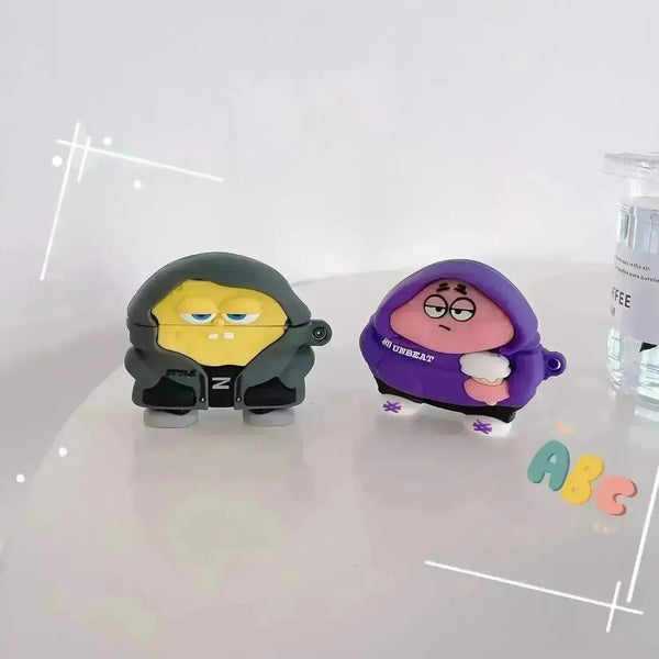 Spongebob & Patrick Hipster Case (For Airpods) - Bear Hugs