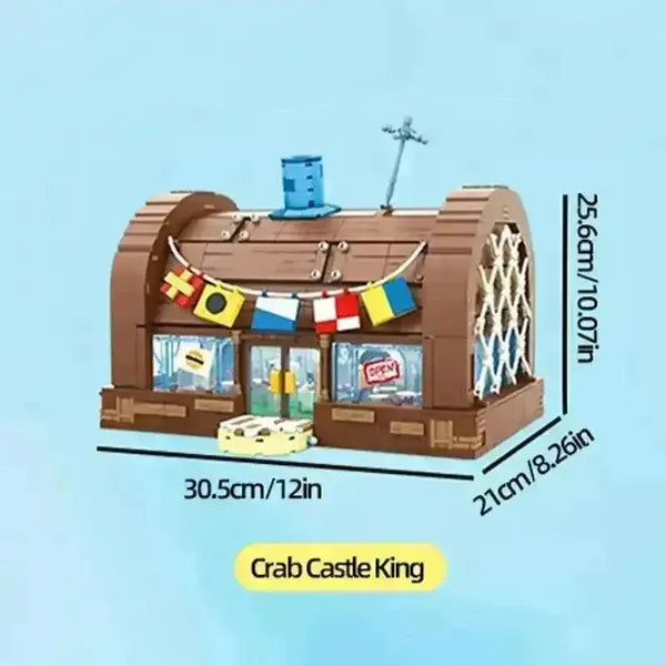 SpongeBob Premium Krusty Krab Restaurant Building Blocks - Bear Hugs
