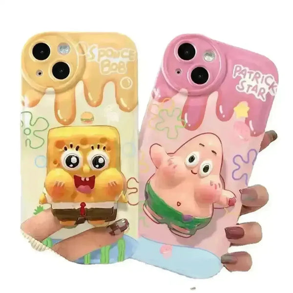 Spongebob Vivid Style Phone Case (For iPhones) - Bear Hugs