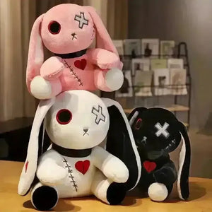 Spooky Cute Goth Bunny Plush (25 cm) - Bear Hugs