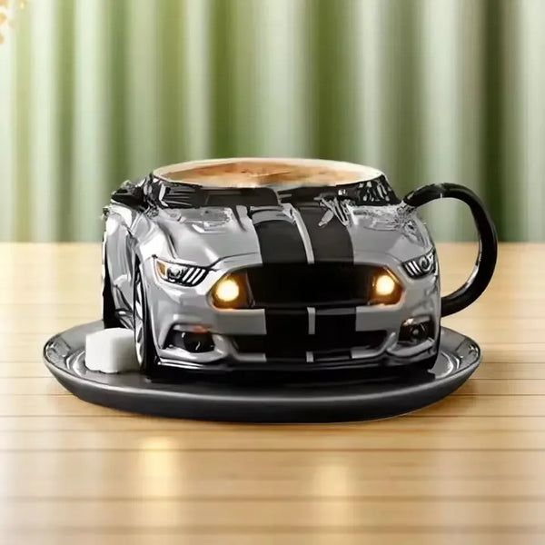 Sports Car Shaped Coffee Mug (400 ml) - Bear Hugs