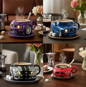 Sports Car Shaped Coffee Mug (400 ml) - Bear Hugs