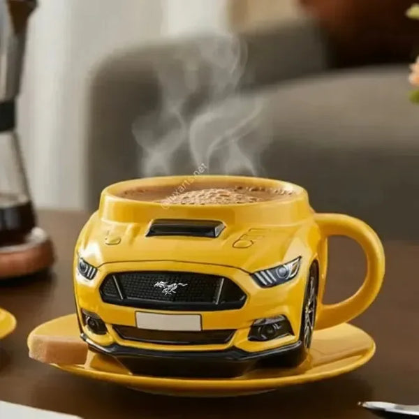 Sports Car Shaped Coffee Mug (400 ml) - Bear Hugs