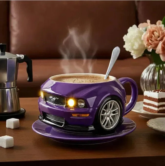Sports Car Shaped Coffee Mug (400 ml) - Bear Hugs