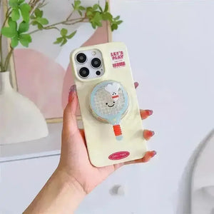 Sporty Tennis Racquet Phone Case (For iPhones) - Bear Hugs