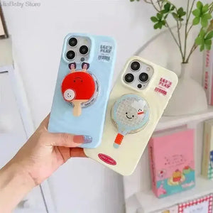 Sporty Tennis Racquet Phone Case (For iPhones) - Bear Hugs