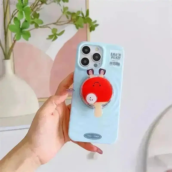 Sporty Tennis Racquet Phone Case (For iPhones) - Bear Hugs