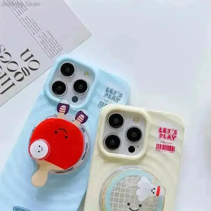 Sporty Tennis Racquet Phone Case (For iPhones) - Bear Hugs