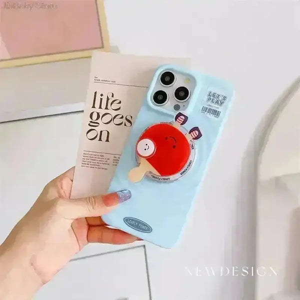 Sporty Tennis Racquet Phone Case (For iPhones) - Bear Hugs