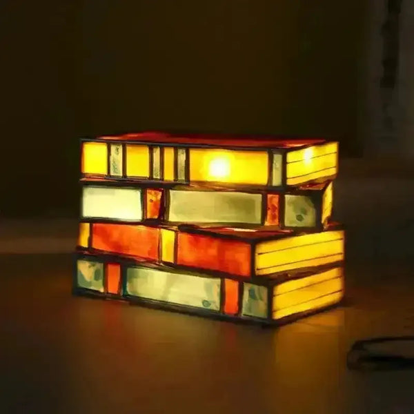 Stacked Books Decor Lamp - Bear Hugs