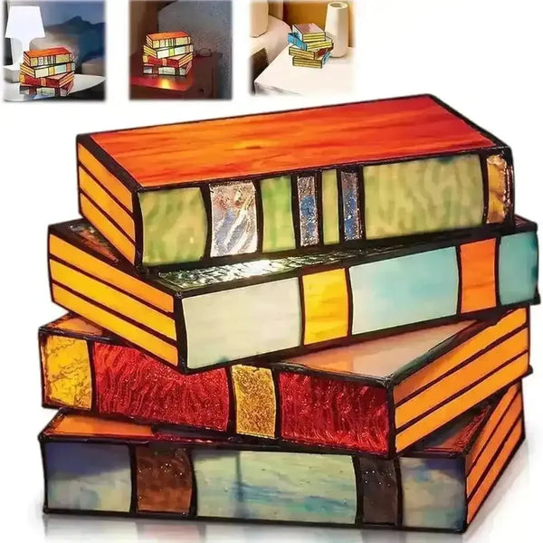 Stacked Books Decor Lamp - Bear Hugs