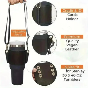 Stanley PU Leather Water Bottle Sleeve - Bear Hugs