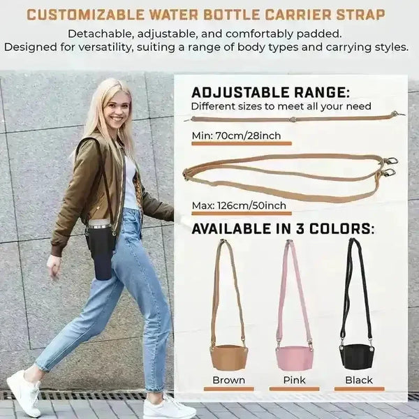 Stanley PU Leather Water Bottle Sleeve - Bear Hugs
